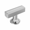 Amerock Everett 1-3/4 inch 44mm Length Polished Chrome Cabinet Knob BP3710026